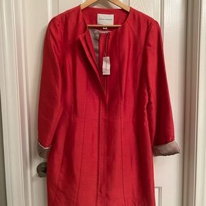 Coral Banana Republic Blazer Front Zipper Size L New with Tag